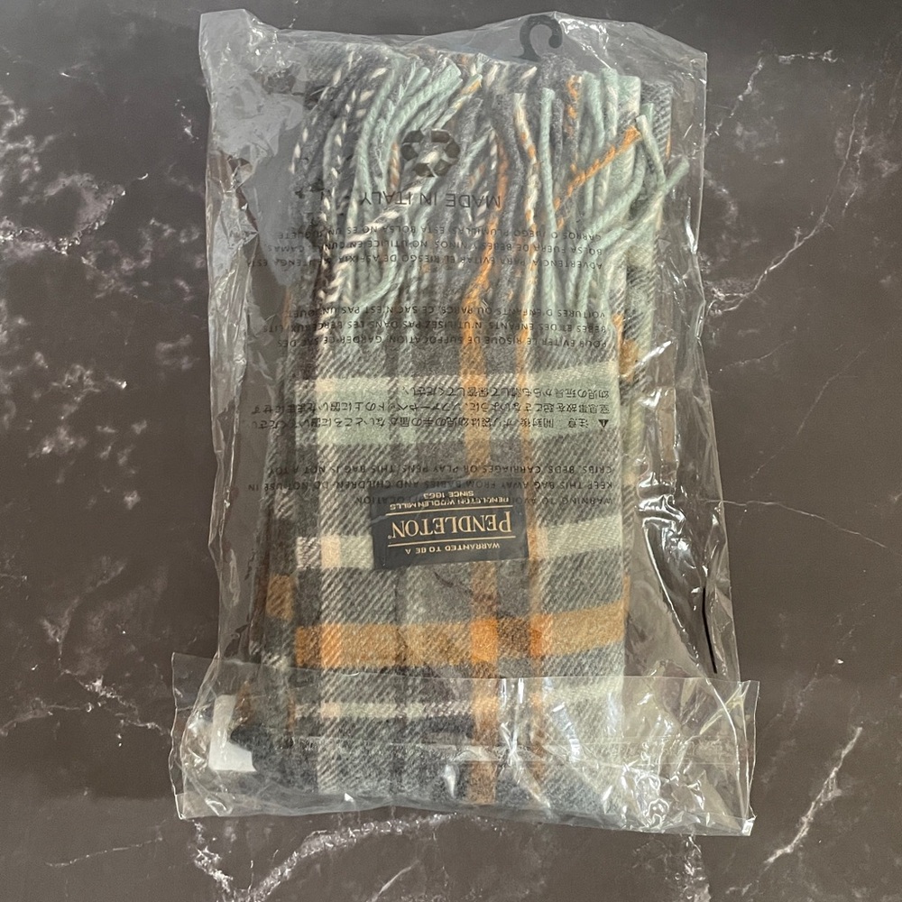 NWT Pendleton Unisex Plaid Wool Scarf - Picture 8 of 8